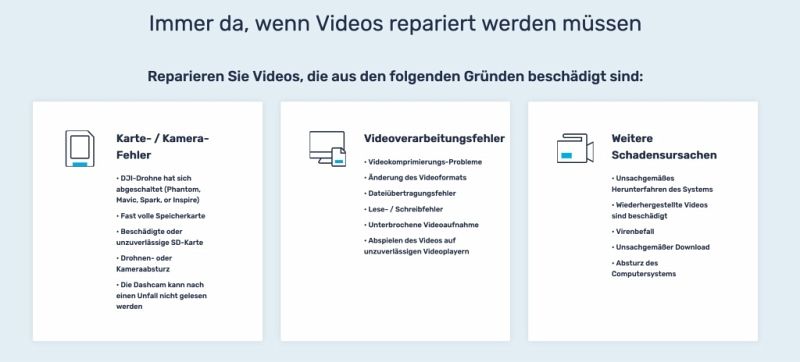 Wondershare Recoverit Video Repair Tool für Mac