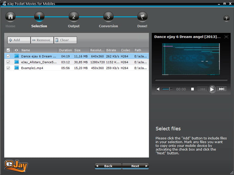 eJay Pocket Movies für Mobile Phones