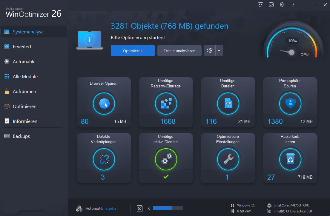 Ashampoo WinOptimizer 26