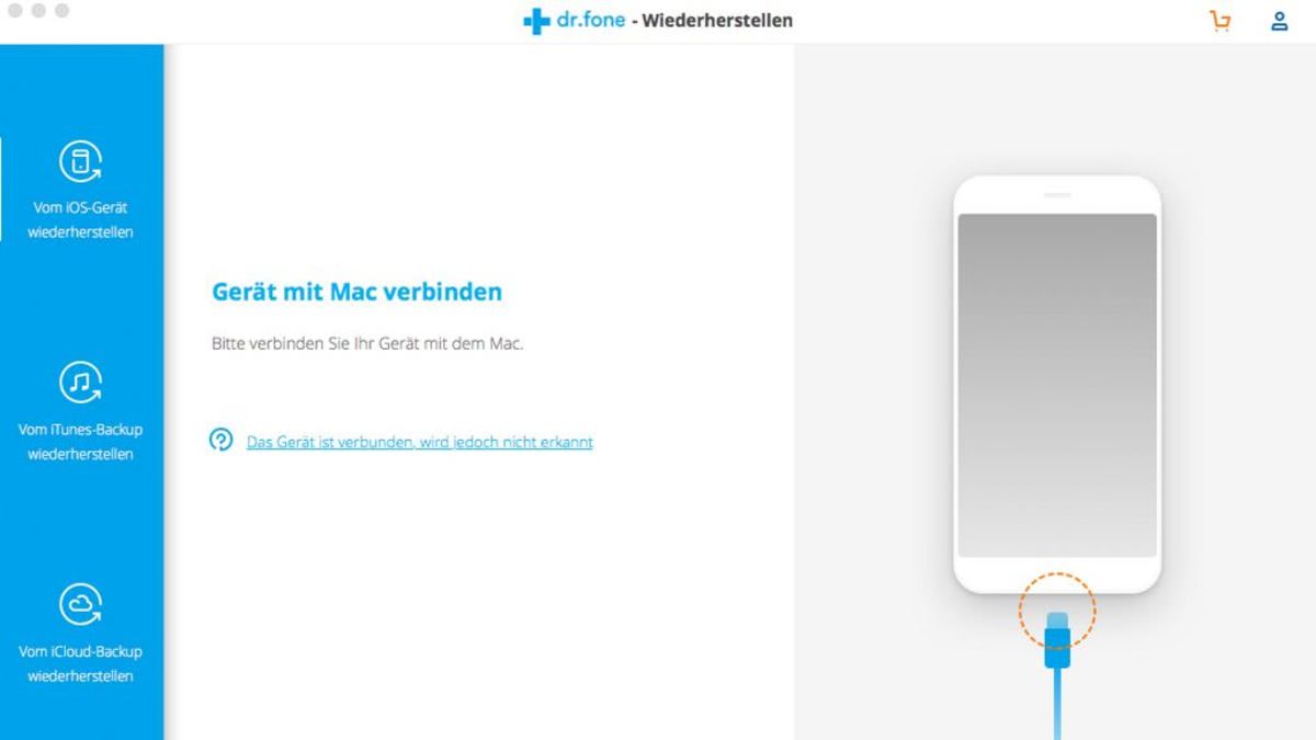 Wondershare Dr. Fone für iOS Toolkit (1 Jahr / 5 Geräte) - Mac
