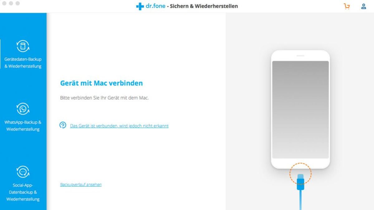 Wondershare Dr. Fone für iOS Toolkit (1 Jahr / 5 Geräte) - Mac