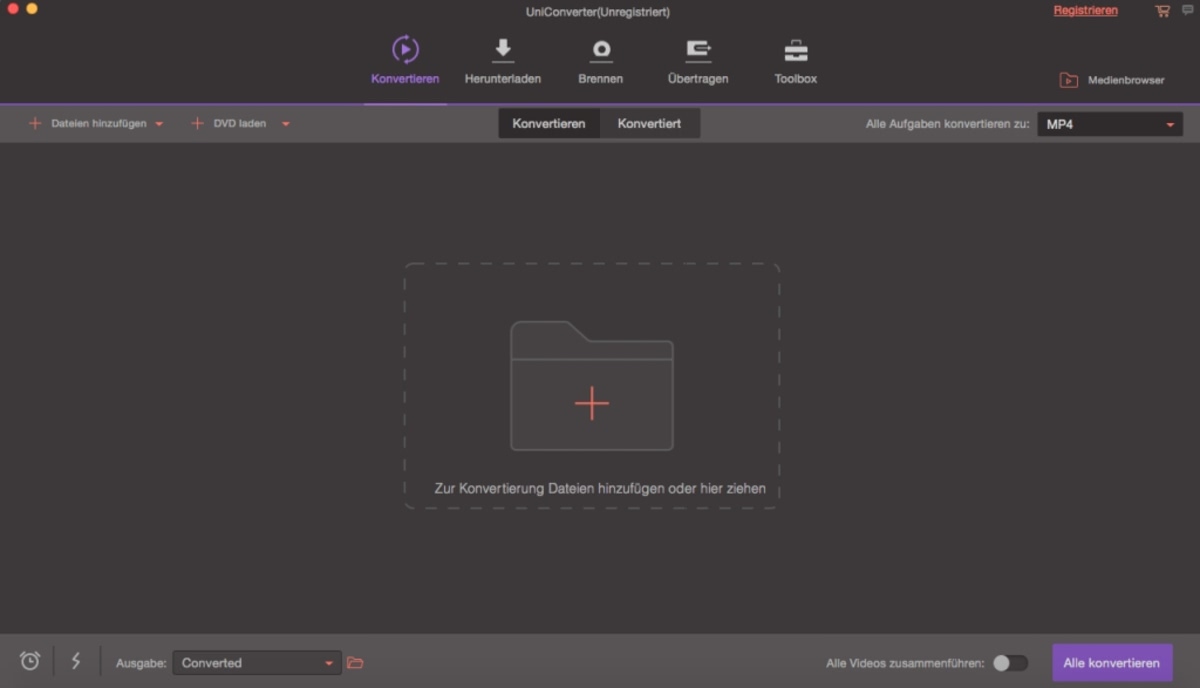 Wondershare UniConverter für Mac