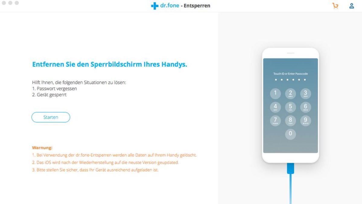 Wondershare Dr. Fone für iOS Toolkit (1 Jahr / 5 Geräte) - Mac