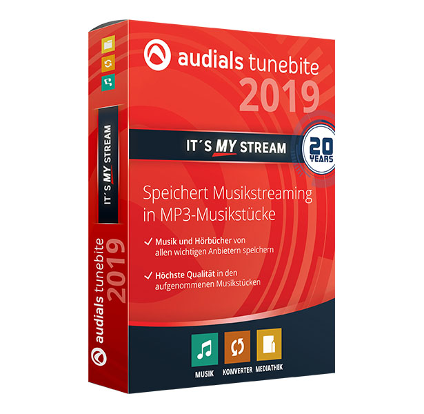 Audials Tunebite 2019 Premium Mu­sik Soft­ware, [Download] [Sofortversand]