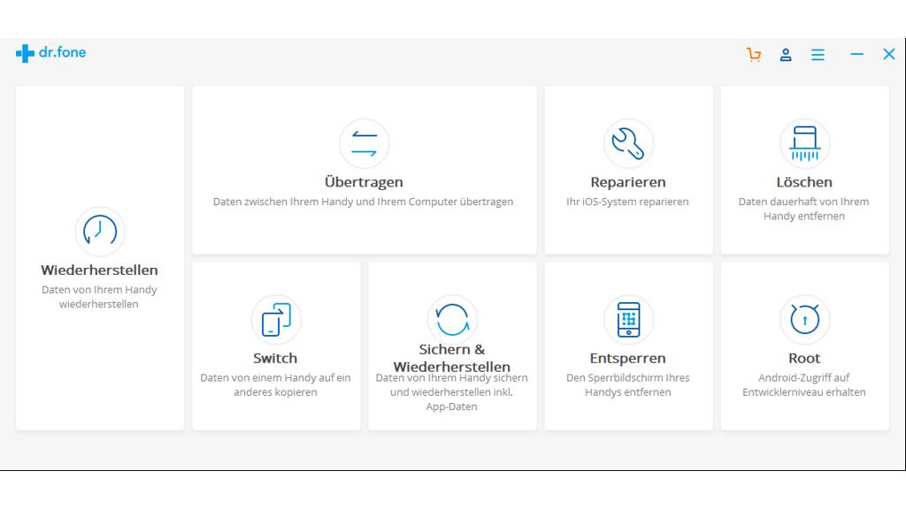 Wondershare Dr. Fone für iOS Toolkit (1 Jahr / 5 Geräte) - PC