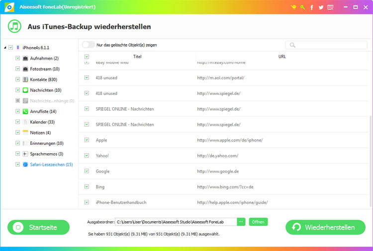 FoneLab - iPhone Data Recovery