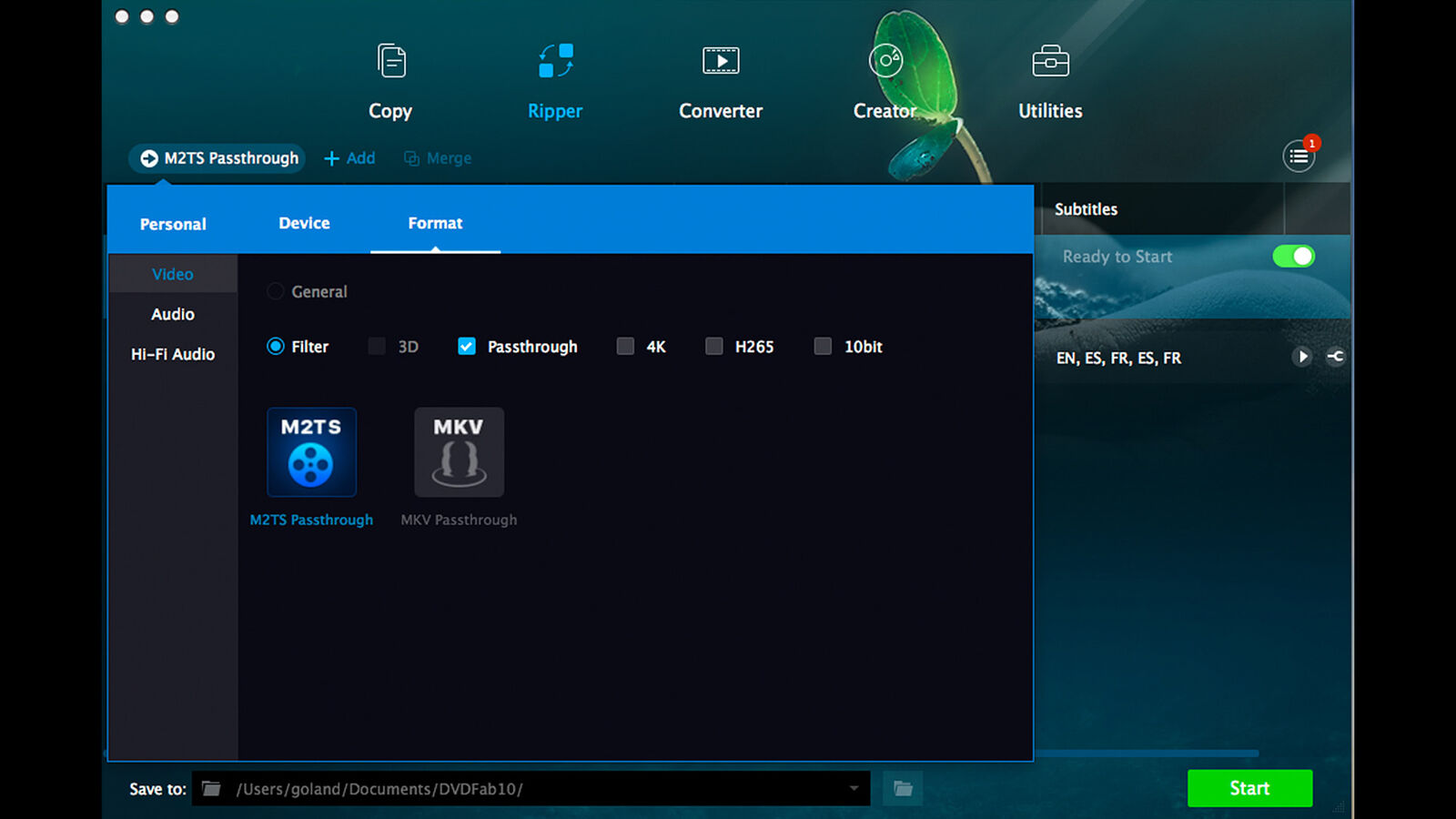 DVDFab UHD Ripper, Mac