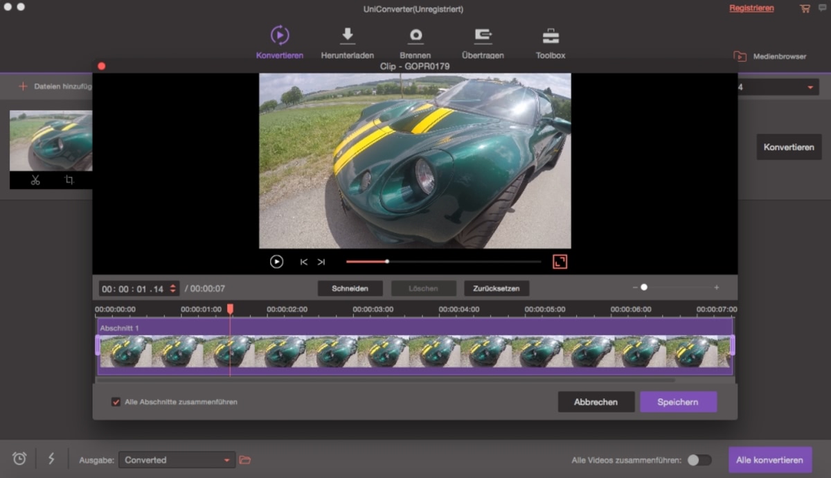 Wondershare UniConverter für Mac