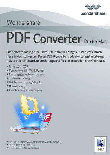 Wondershare PDF Converter Pro für Mac