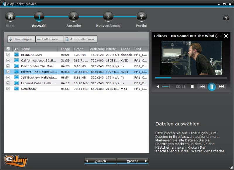 eJay Pocket Movies für USB
