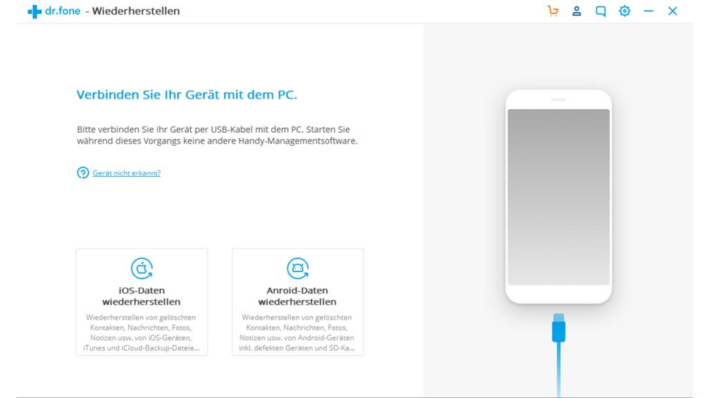 Wondershare Dr. Fone für iOS Toolkit (1 Jahr / 5 Geräte) - PC