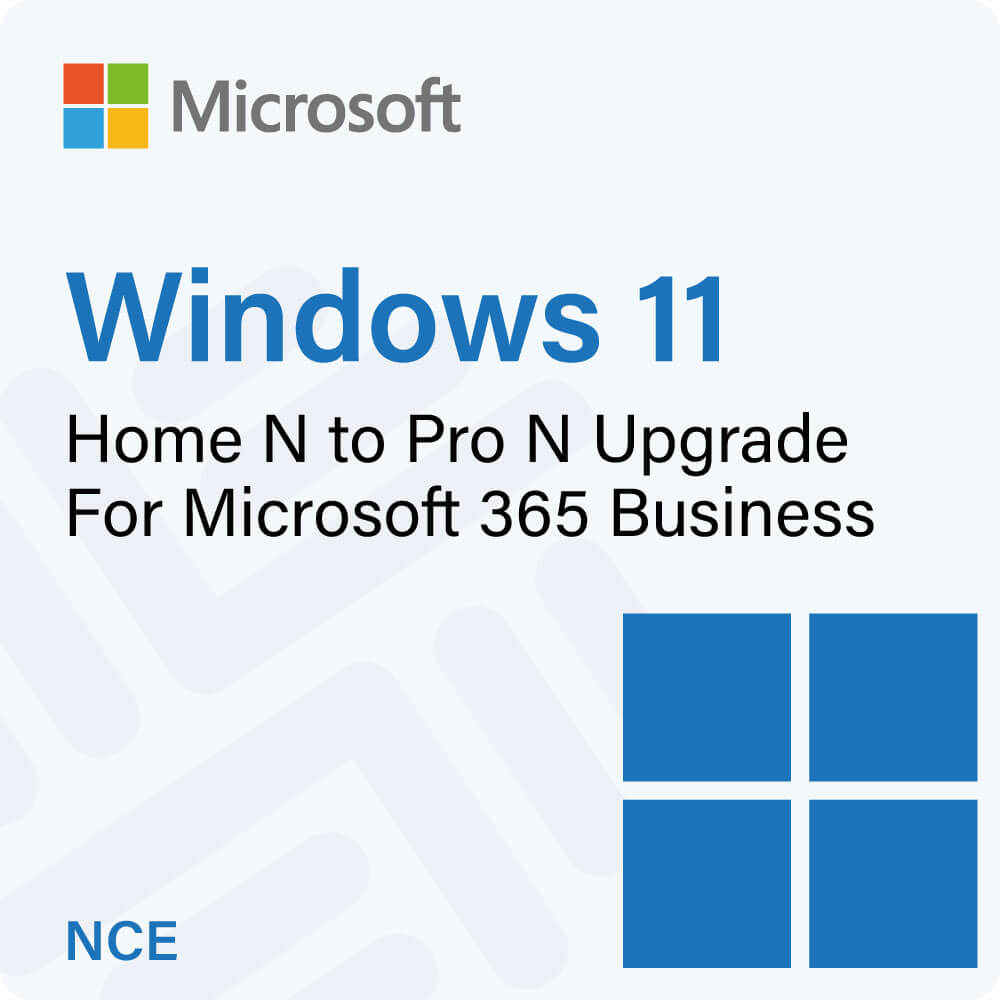 Windows 11 Home N to Pro N Upgrade for Microsoft 365 Business (NCE)