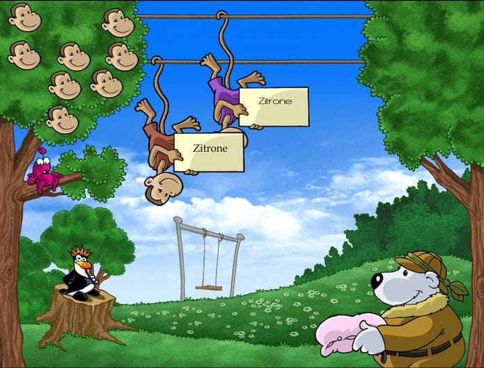 Emil und Pauline auf dem Spielplatz