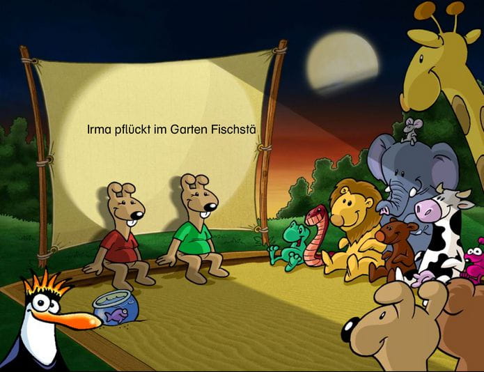 Emil und Pauline auf dem Spielplatz