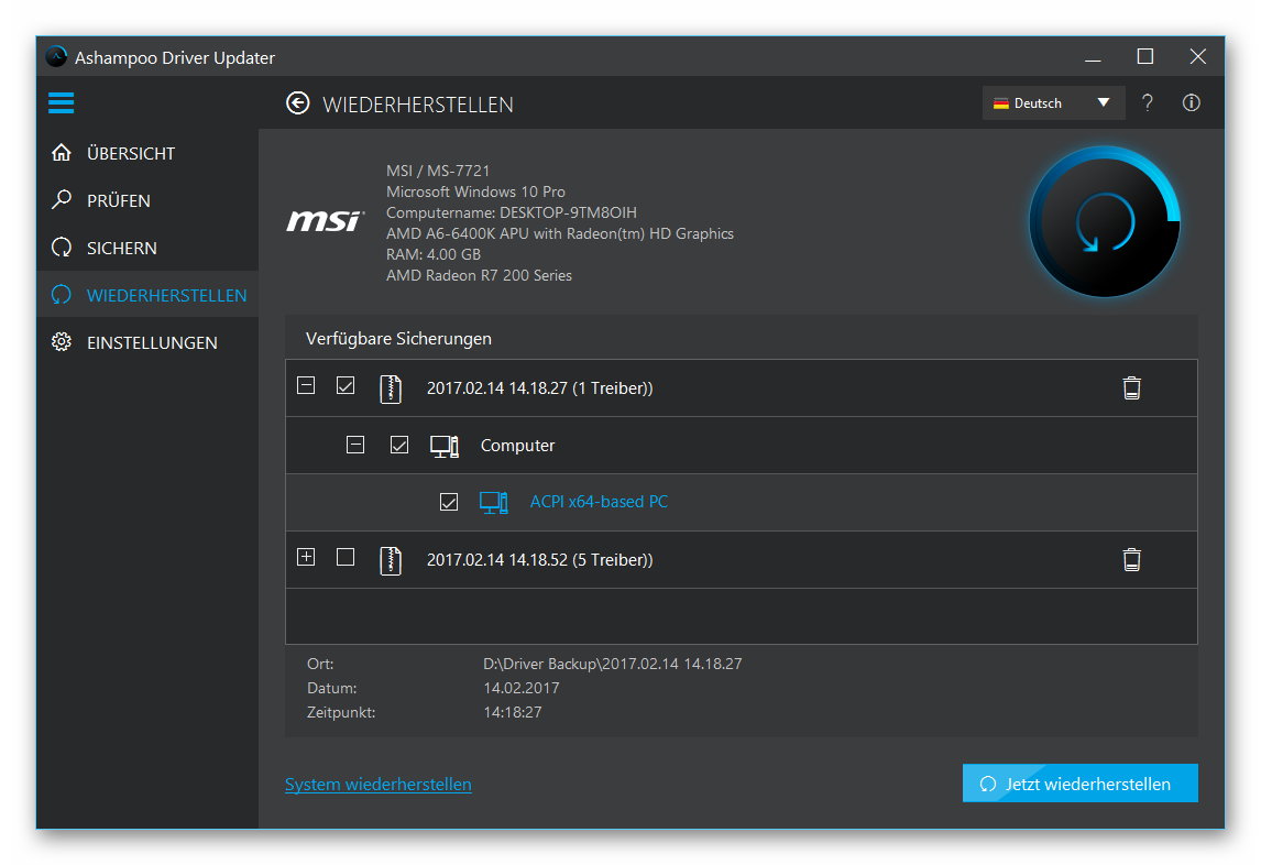 Ashampoo Driver Updater
