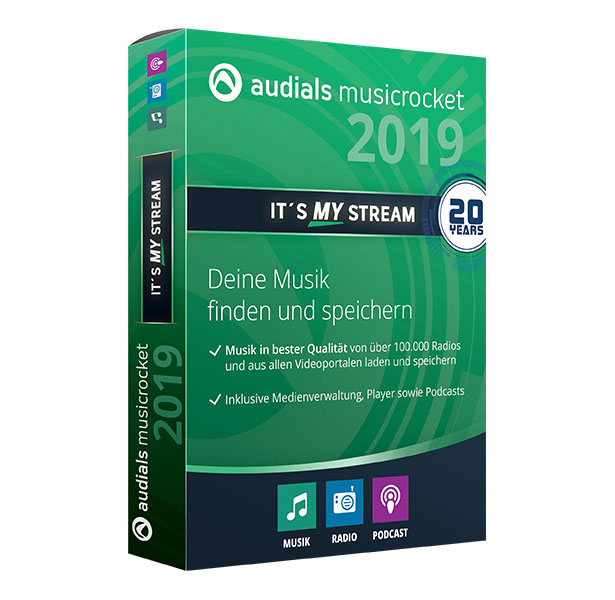 Audials Music Rocket 2019, [Download] [Sofortversand]