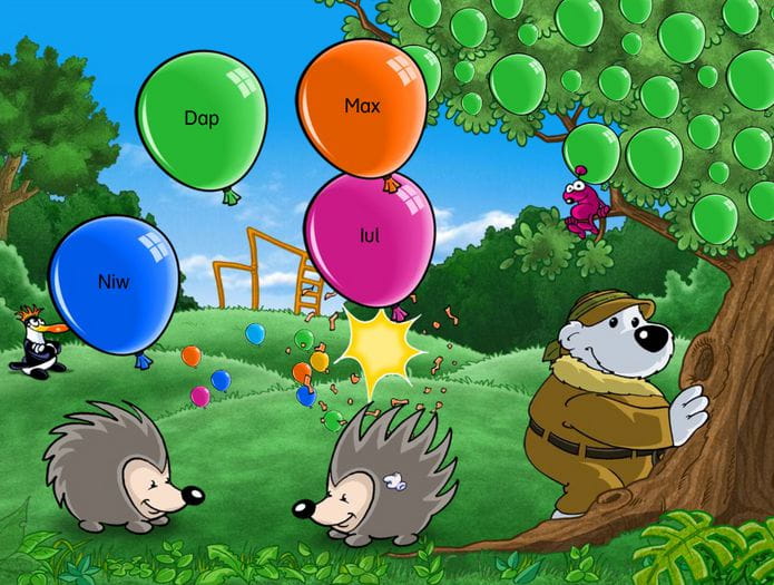 Emil und Pauline auf dem Spielplatz