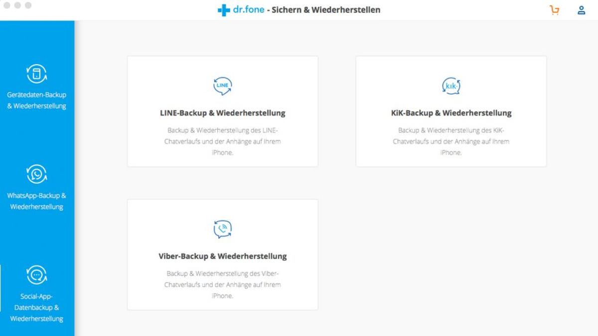 Wondershare Dr. Fone für iOS Toolkit (1 Jahr / 5 Geräte) - Mac