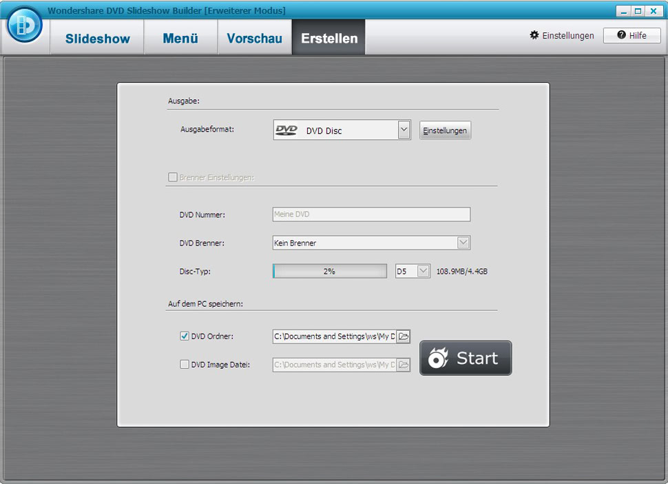 Wondershare DVD Slideshow Builder HD-Video Deluxe