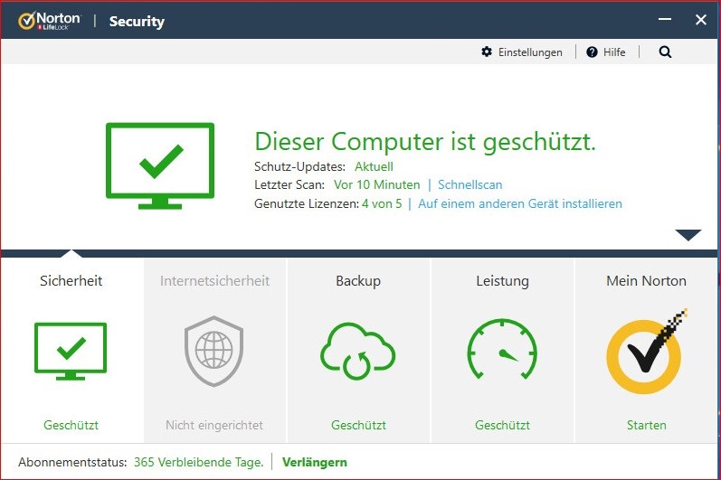 Norton 360 Premium, 75 GB Cloud-Backup, 10 Geräte 1 Jahr KEIN ABO
