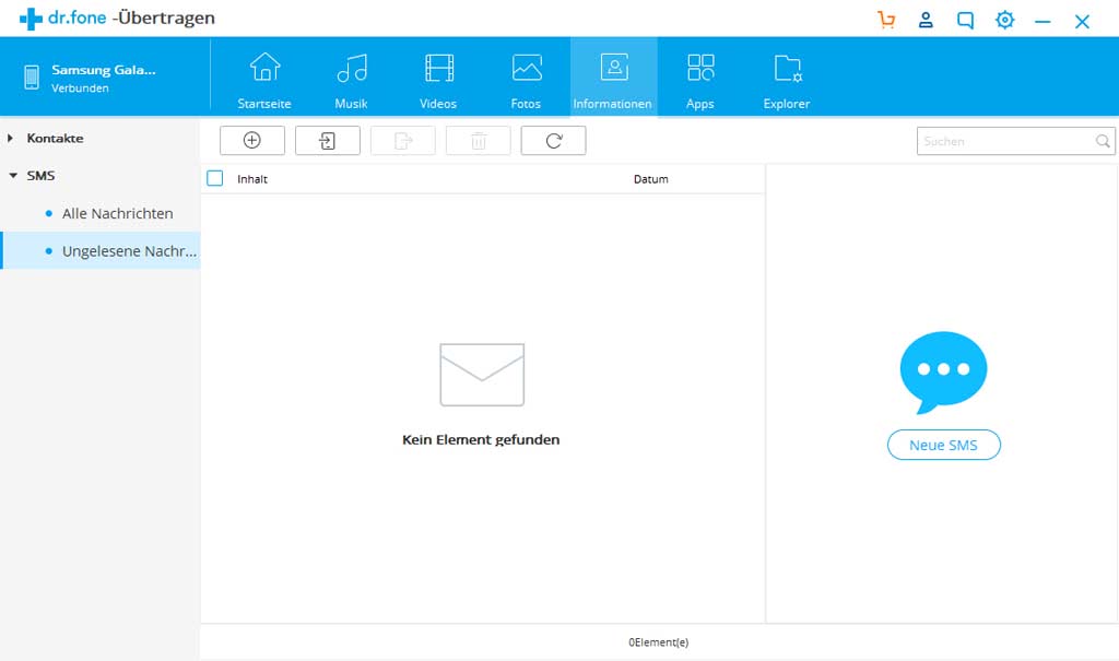 Wondershare Dr. Fone Übertragen (Transfer) Android 5 Geräte