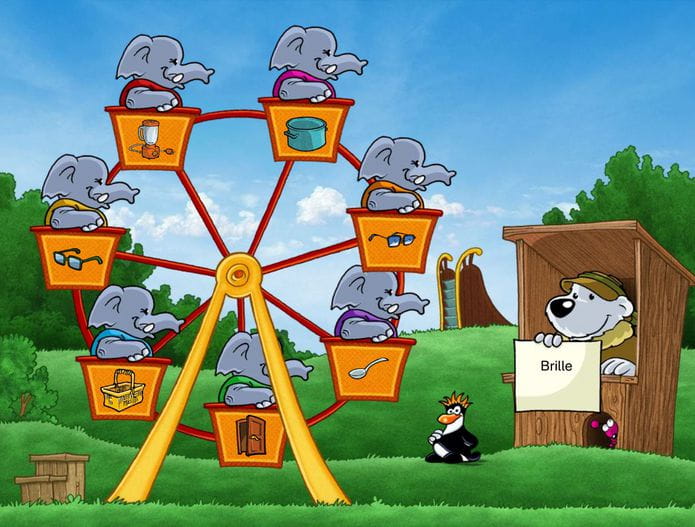 Emil und Pauline auf dem Spielplatz