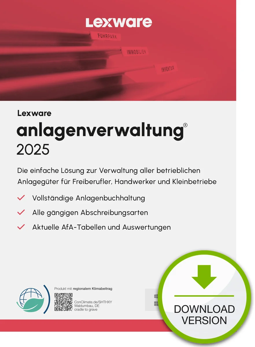 Lexware Anlagenverwaltung 2025