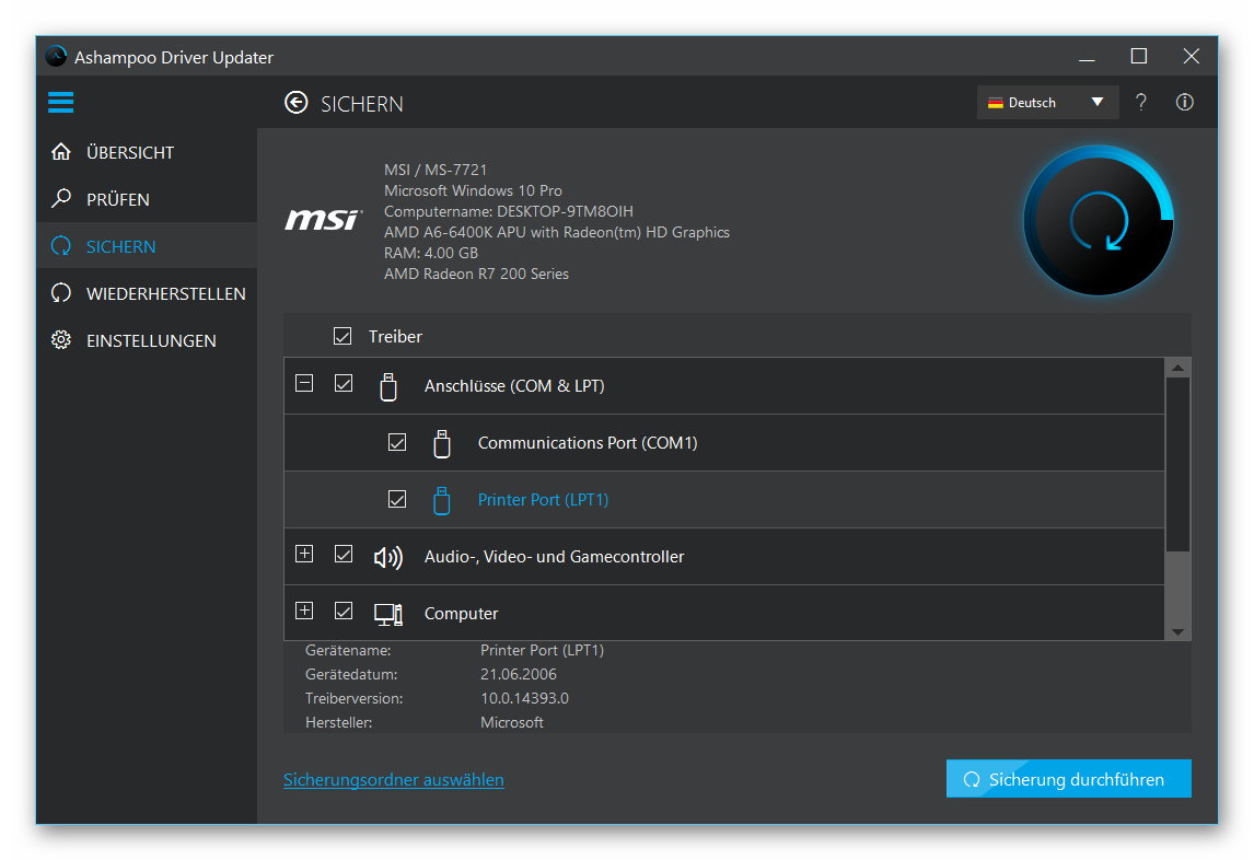 Ashampoo Driver Updater
